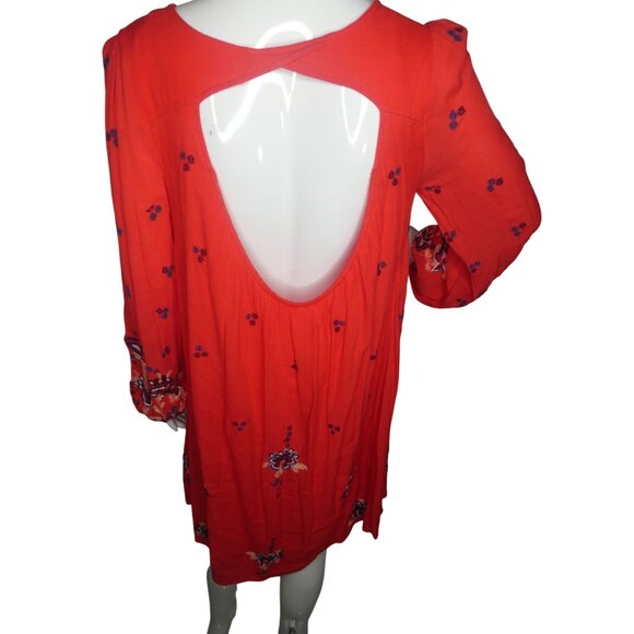 Free People RN66170 Women's Red Summer Dress Size SP - Picture 6 of 9